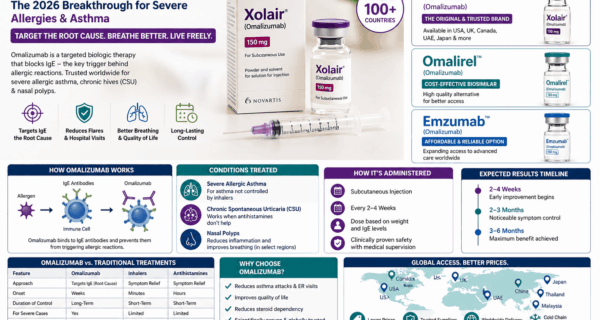 The 2026 Allergy Breakthrough: Omalizumab Takes on Severe Asthma & Chronic Hives