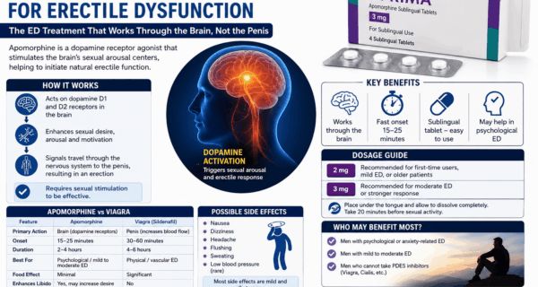 Apomorphine for Erectile Dysfunction: The ED Drug That Works Through the Brain