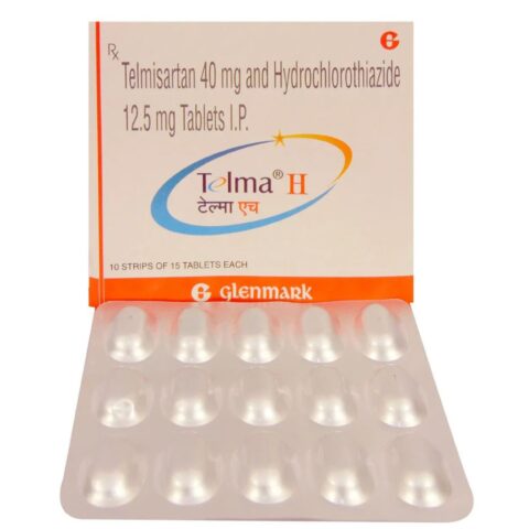 Telmisartan 40mg + Hydrochlorothiazide 12.5mg Tablets