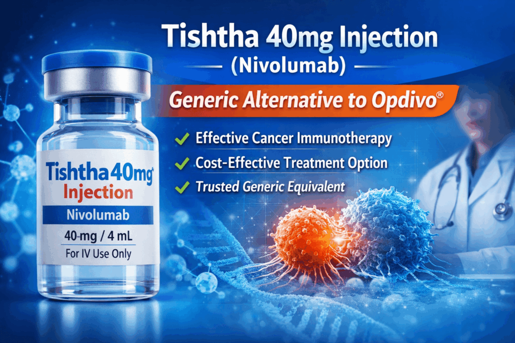 Tishtha 40mg Injection (Nivolumab) – Generic Opdivo Immunotherapy for Cancer Treatment