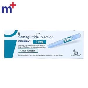 Ozempic 1 mg pre-filled pen by Novo Nordisk, containing Semaglutide for type 2 diabetes and weight management
