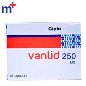 Vancomycin 250 mg capsules (Vanlid brand) by Cipla for the treatment of C. diff diarrhea and Staphylococcal enterocolitis