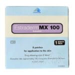 Estraderm MX 50 Transdermal Patch by NoRGINE – Alcohol-Free Matrix Estradiol 50 mcg/day HRT Patch for Menopause, Hot Flushes, Night Sweats and Postmenopausal Osteoporosis