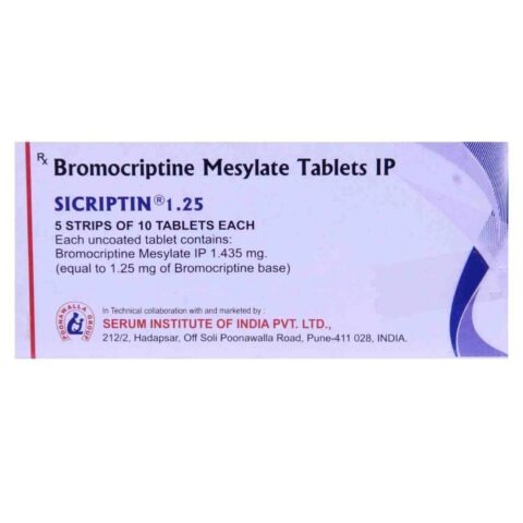 Bromocriptine 1.25mg Tablet