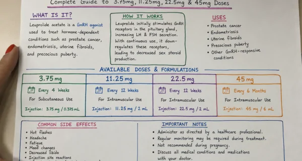Leuprolide Acetate Injection: Complete Guide to 3.75mg, 11.25mg, 22.5mg & 45mg Doses