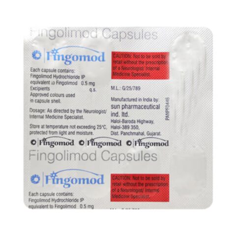 Fingolimod 0.5mg Capsules